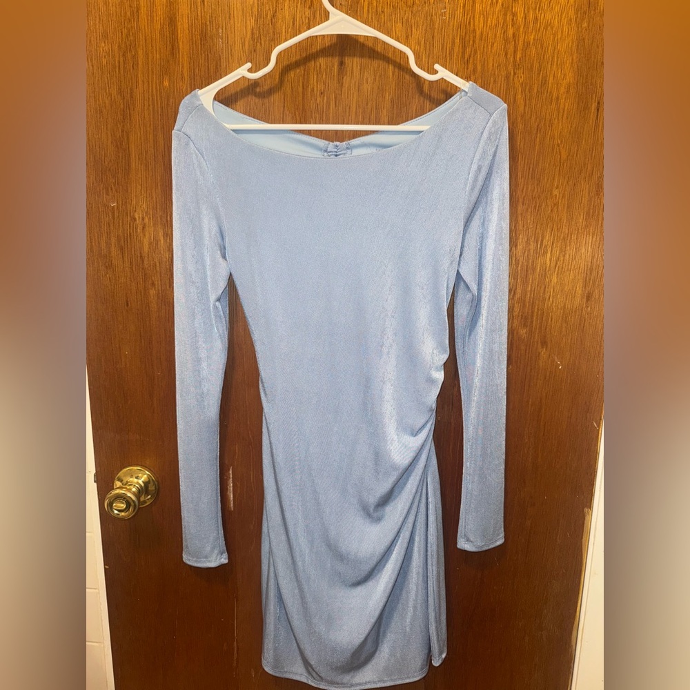 Sparkly blue mini dress from Macys brand: Jump Apparel
